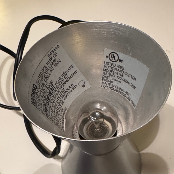 Silver and Blue Lava Lamp - Picture 4 of 9